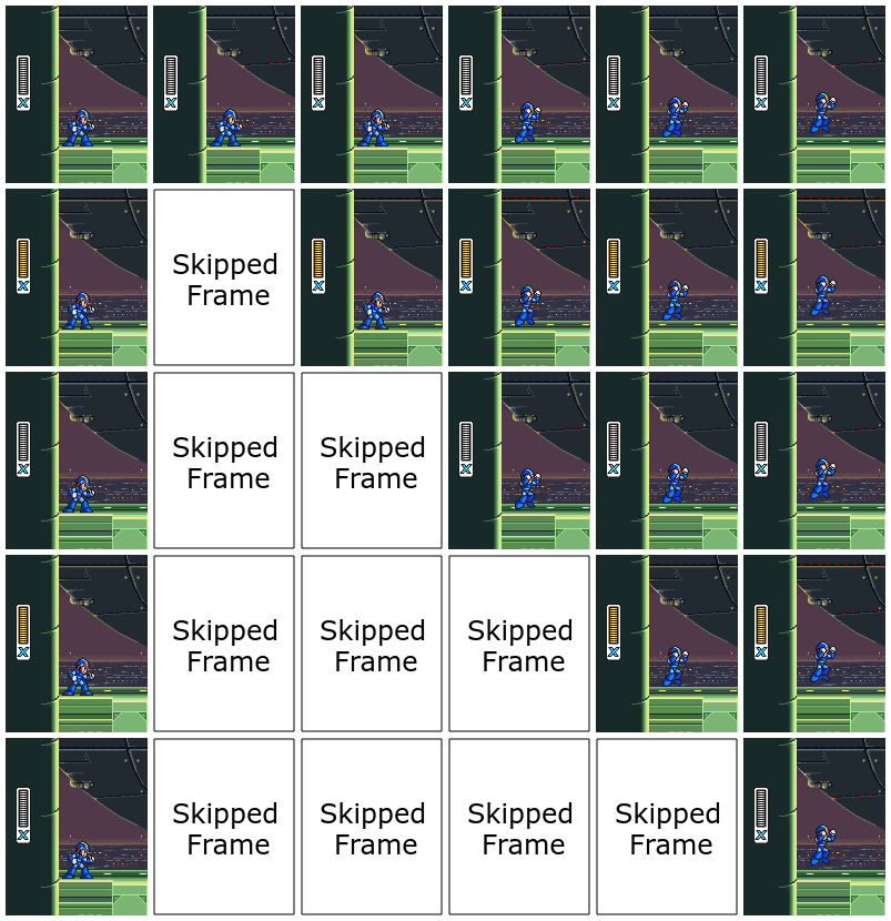 Run-ahead by skipped frames